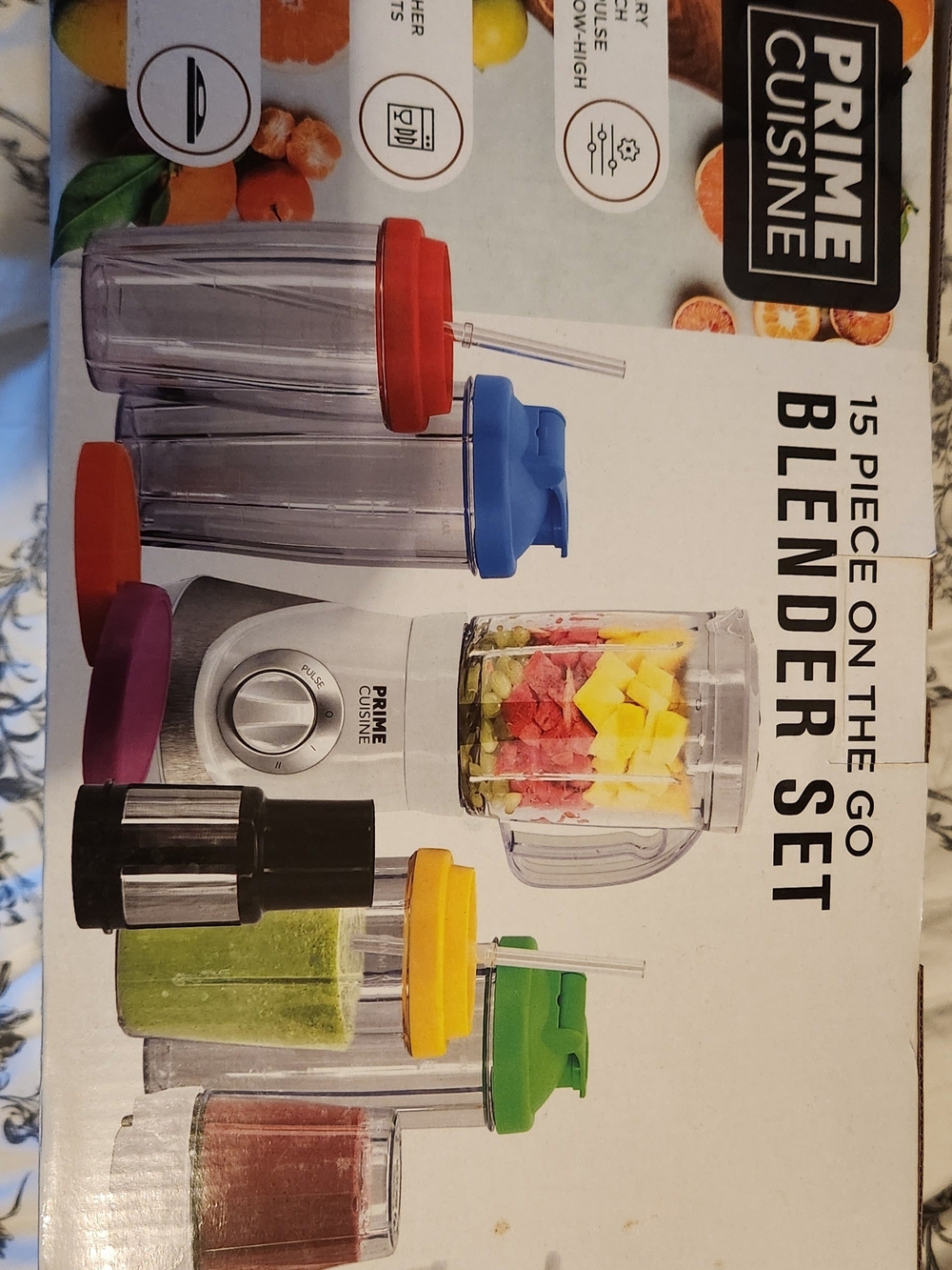 15-Piece On-The-Go Blender Set - Multicolor